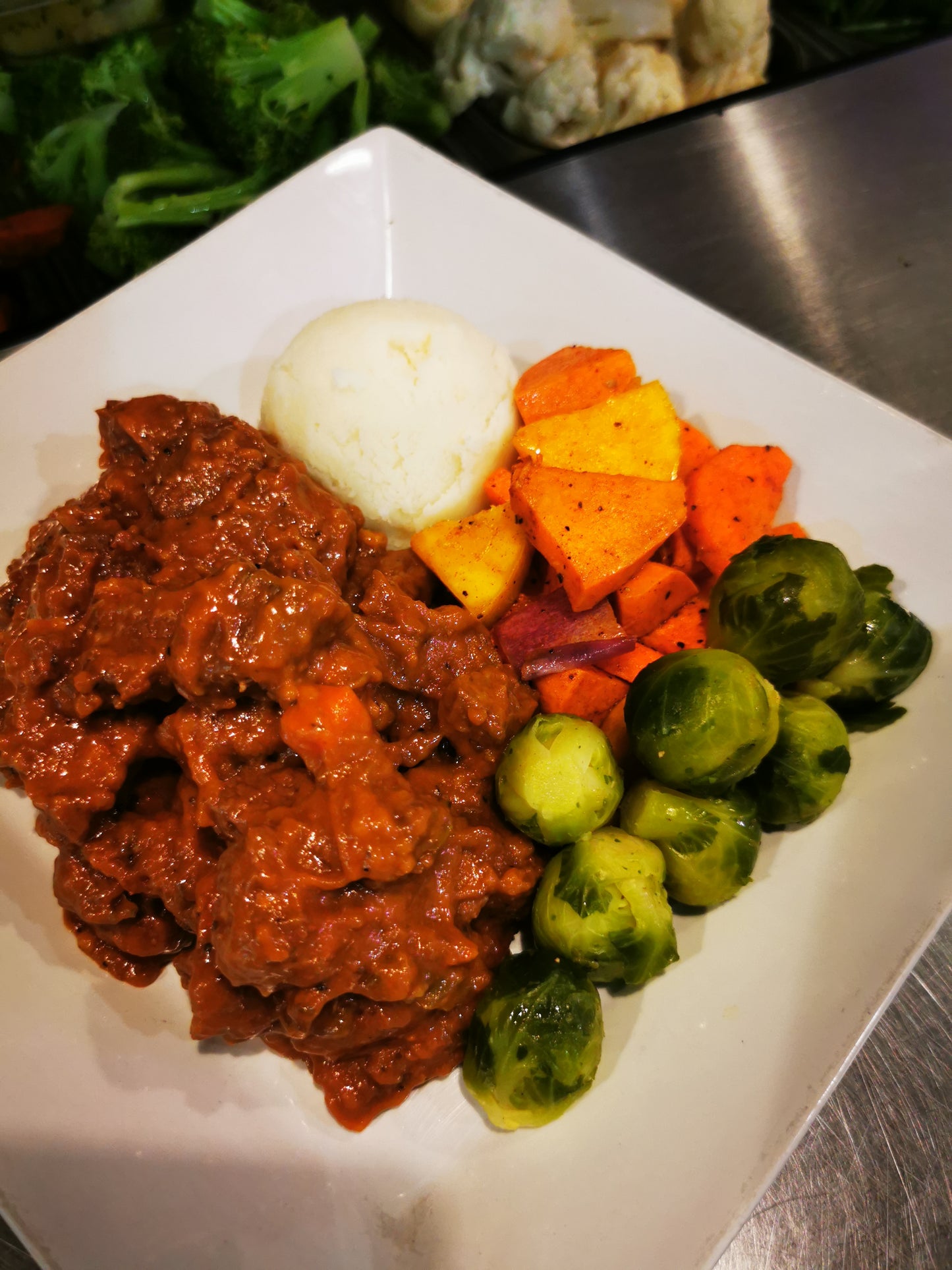Beef Bourguignon ~ Includes Starch & Two Veggies (Frozen Meal)
