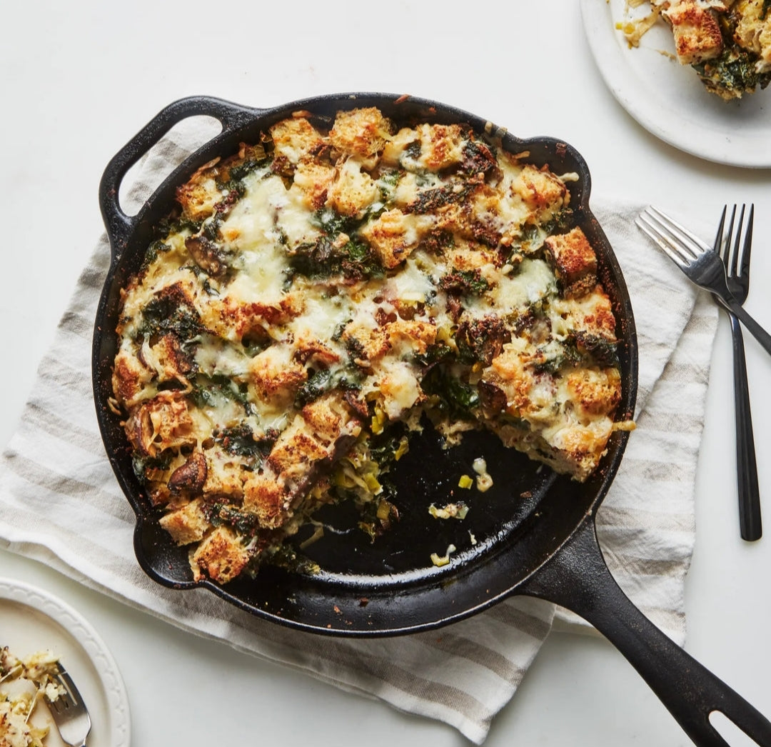 Mushroom & Kale Strata ~ includes Starch & Veggies (Frozen Meal) (Copy)