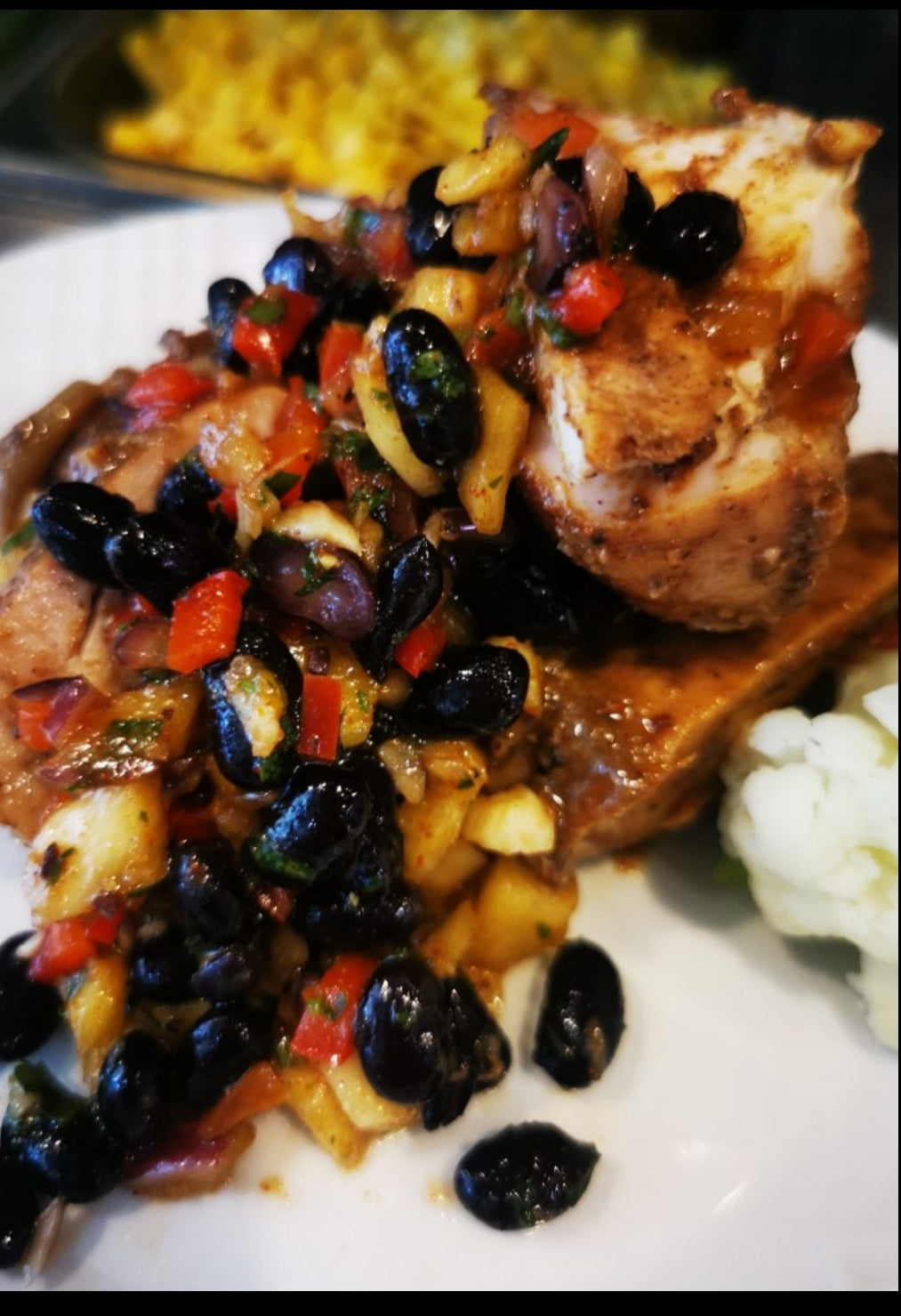 Jerked Chicken breast~ Includes Starch & Veggies (Frozen Meal)