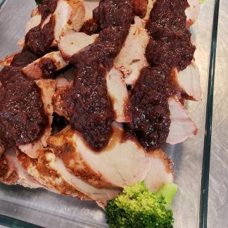 Pork Tenderloin w/ Rhubarb Chutney