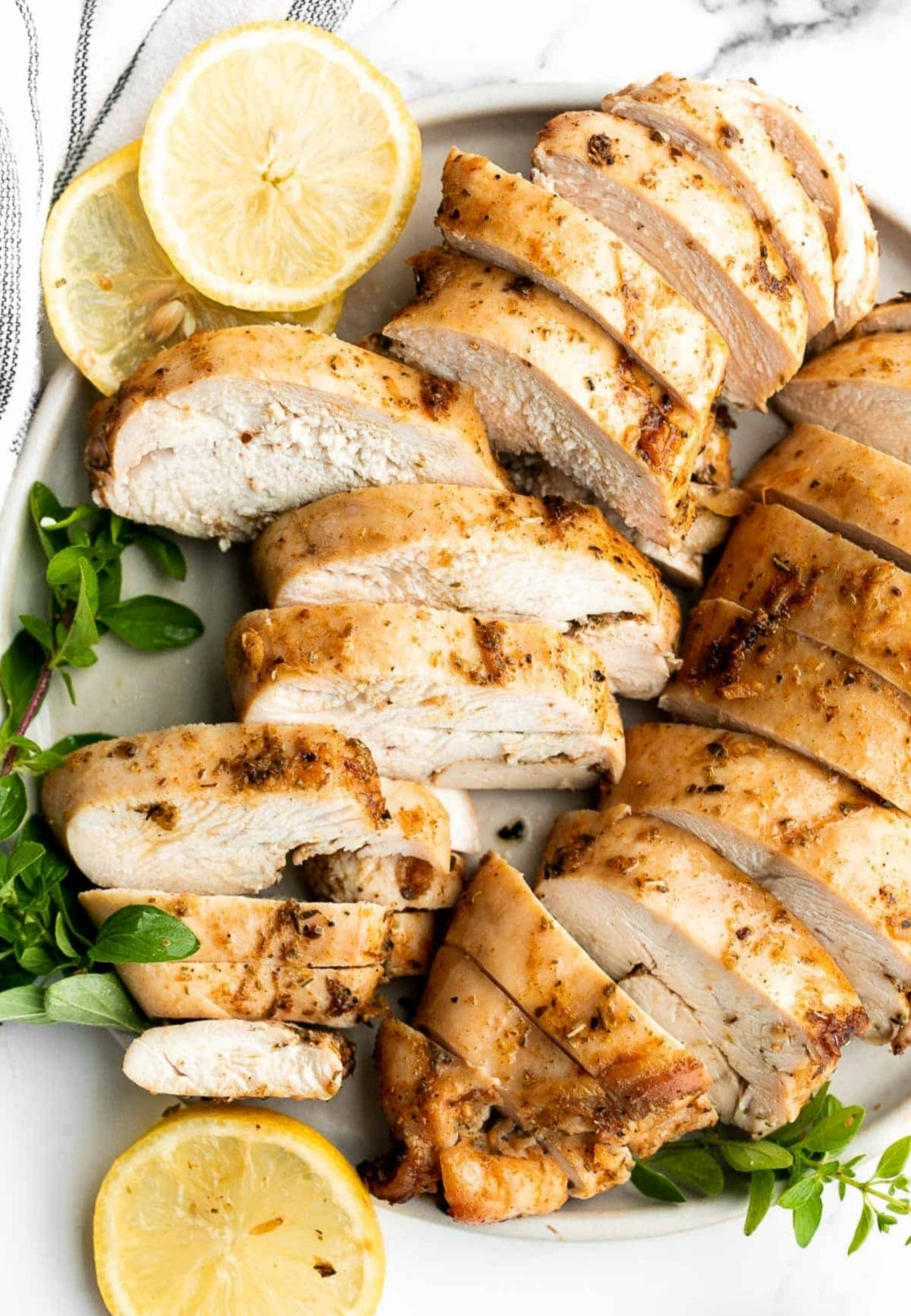 Greek Style Marinated Chicken ~ Includes Starch & Veggies (Frozen Meal)
