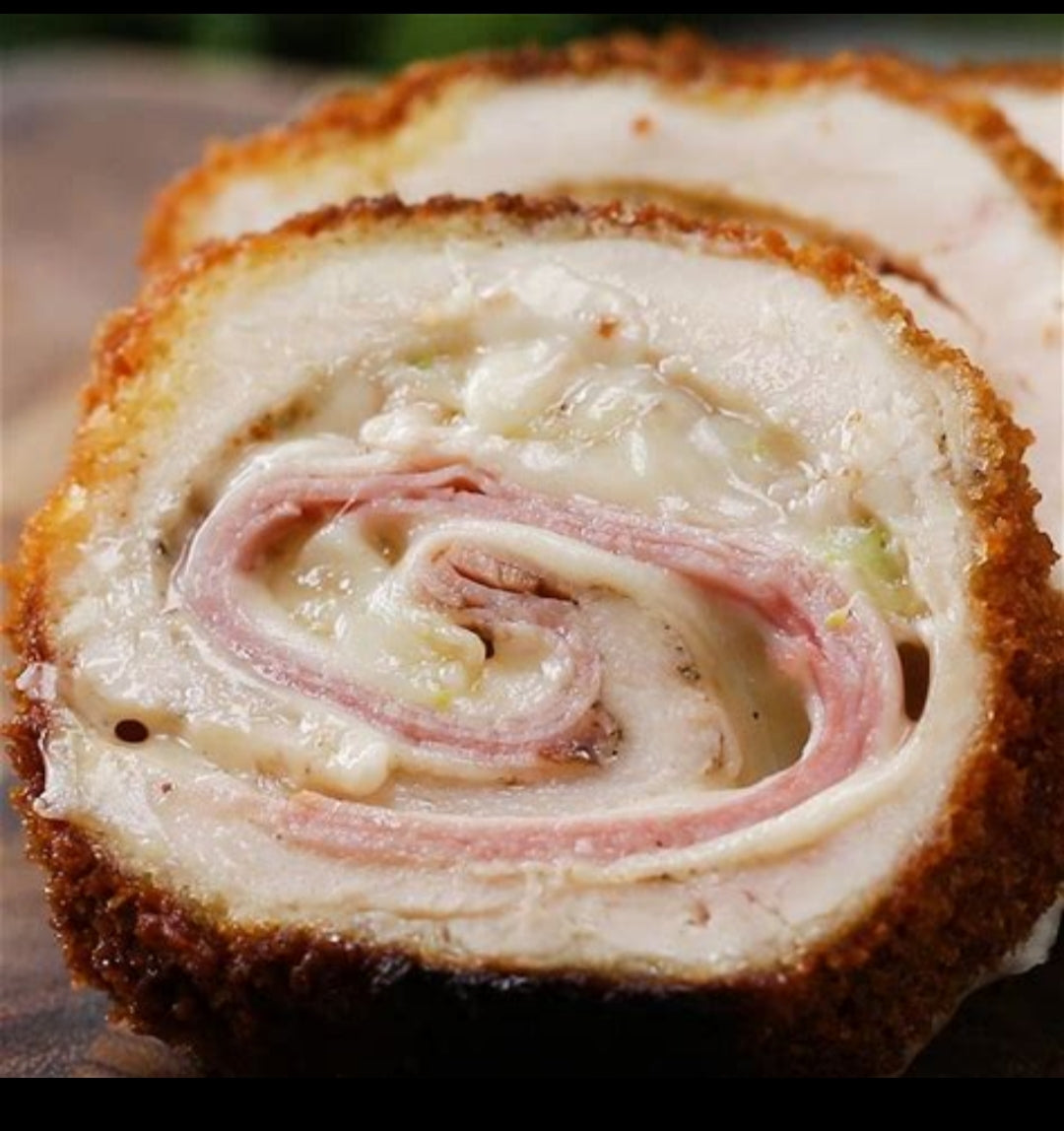 Chicken Cordon Bleu~ Includes Starch & Veggies (Frozen Meal)