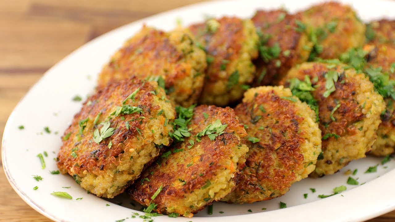 Quinoa & Spinach Patties ~ includes Starch & Veggies (Frozen Meal)