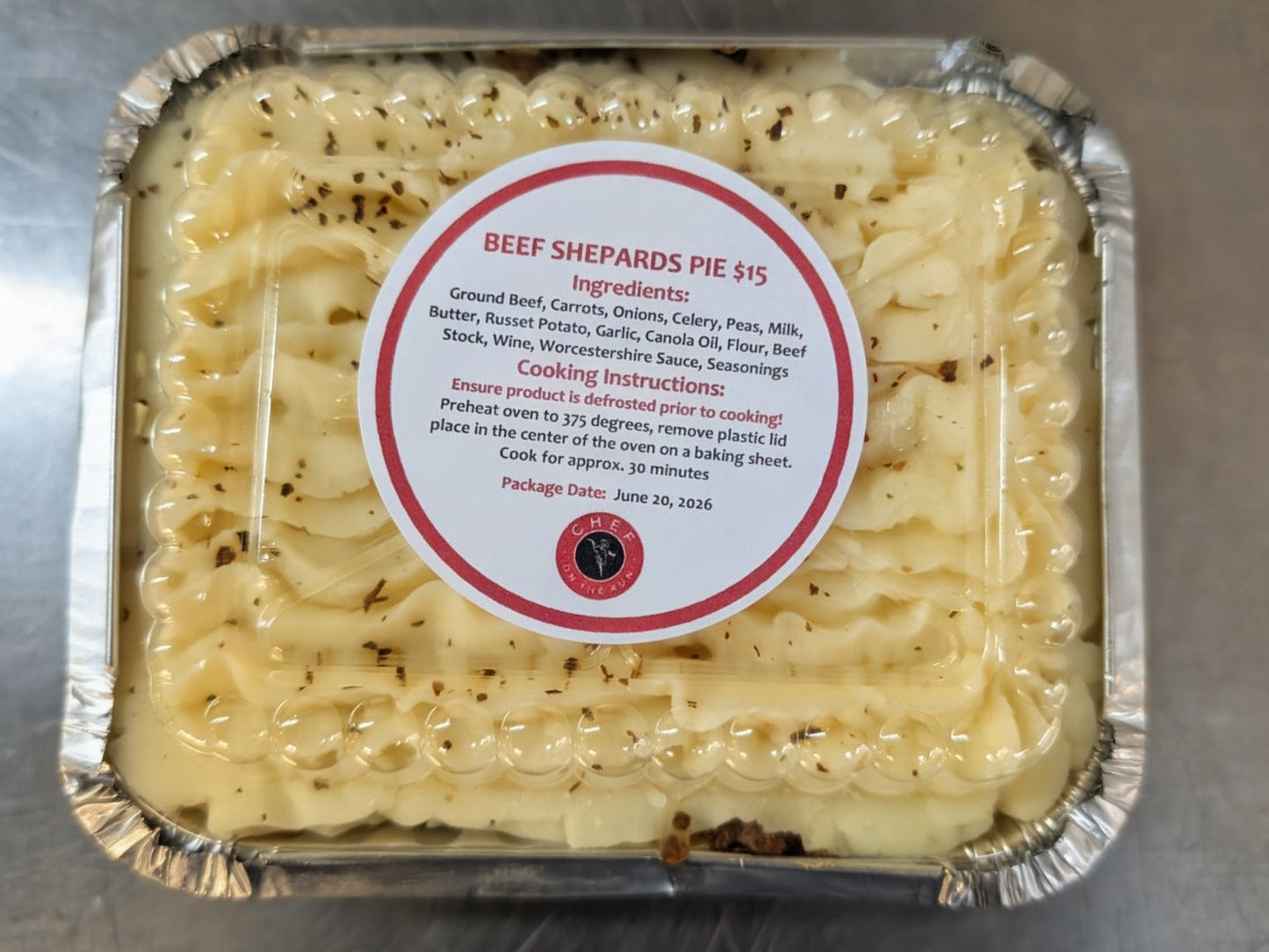 Beef Shepherds Pie (FROZEN)