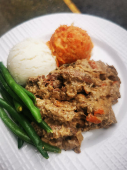 Beef Stroganoff ~ Includes Starch & veggies (Frozen Meal)