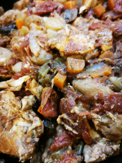 Chicken Coq au Vin ~ Includes Starch & two Veggies (Frozen Meal)