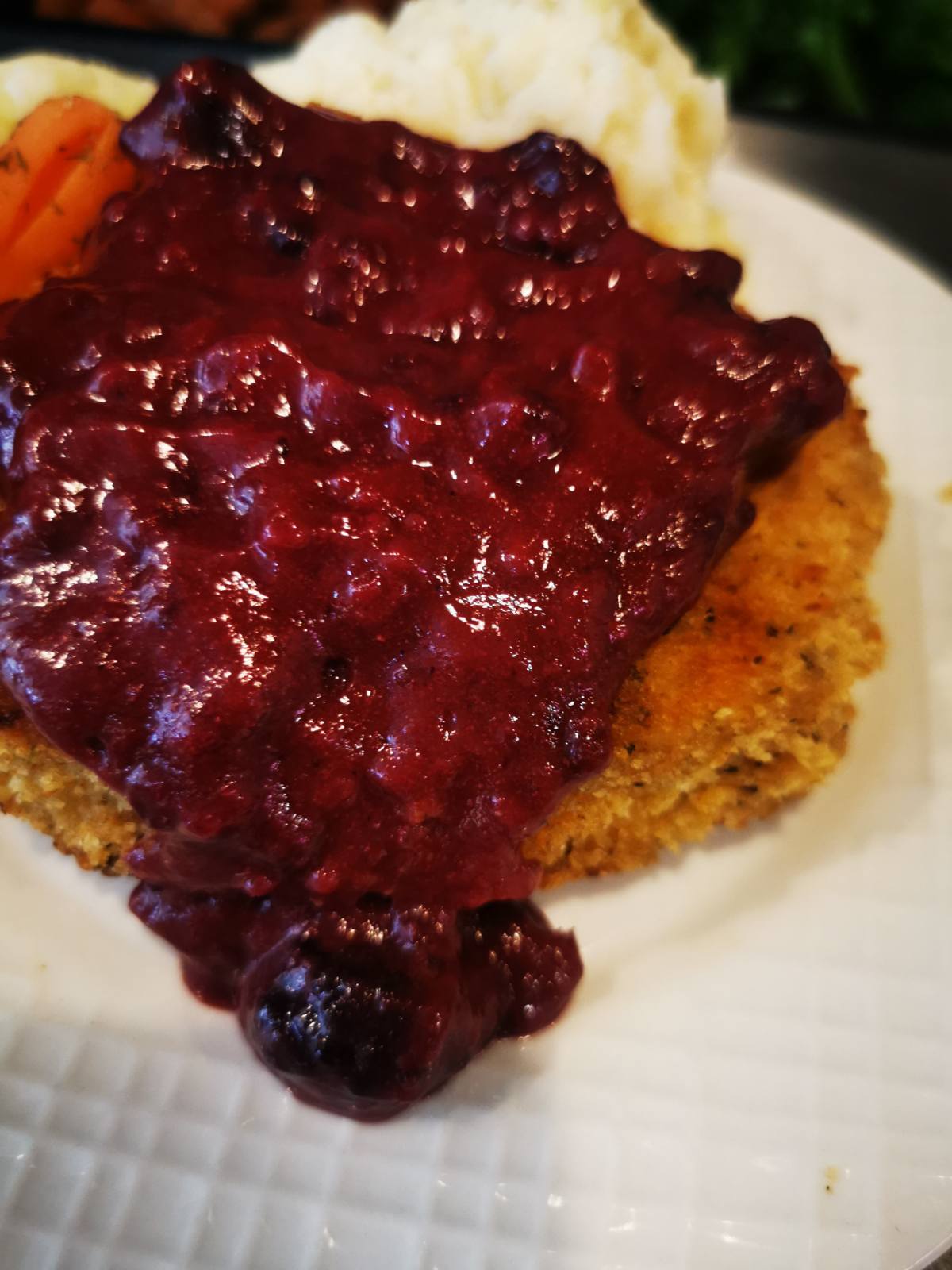 Blackberry Honey Mustard Pork Chop