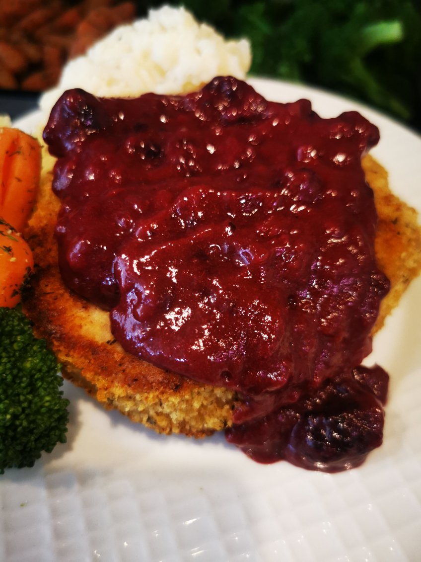 Blackberry Honey Mustard Pork Chop