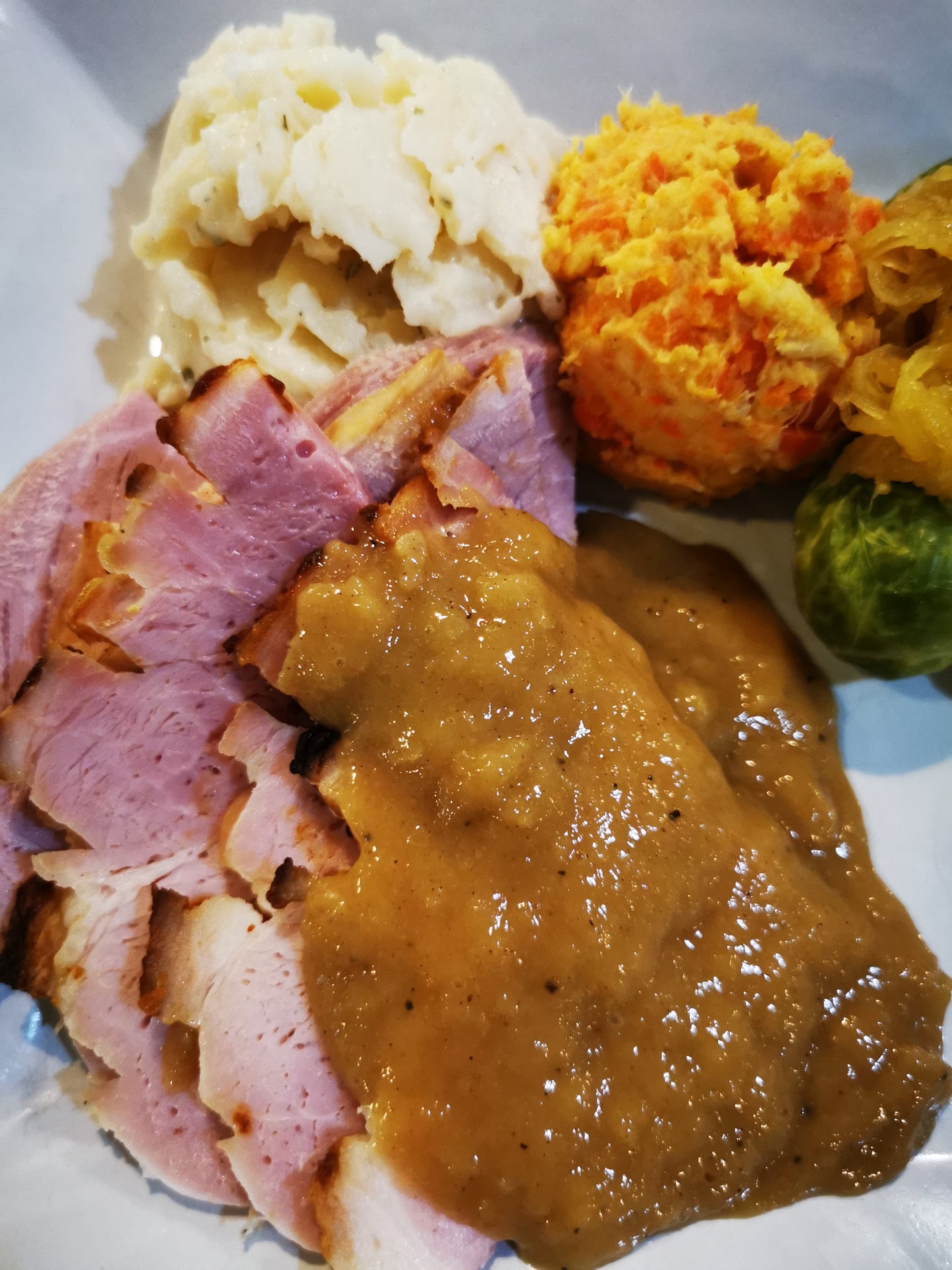 Maple Dijon Glazed Ham - Includes Starch & Veggies (Frozen Meal)