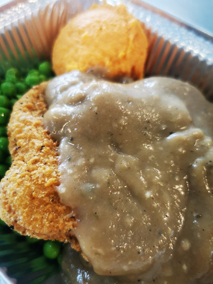 Turkey Cutlet ~ includes Starch & Veggies (Frozen Meal)