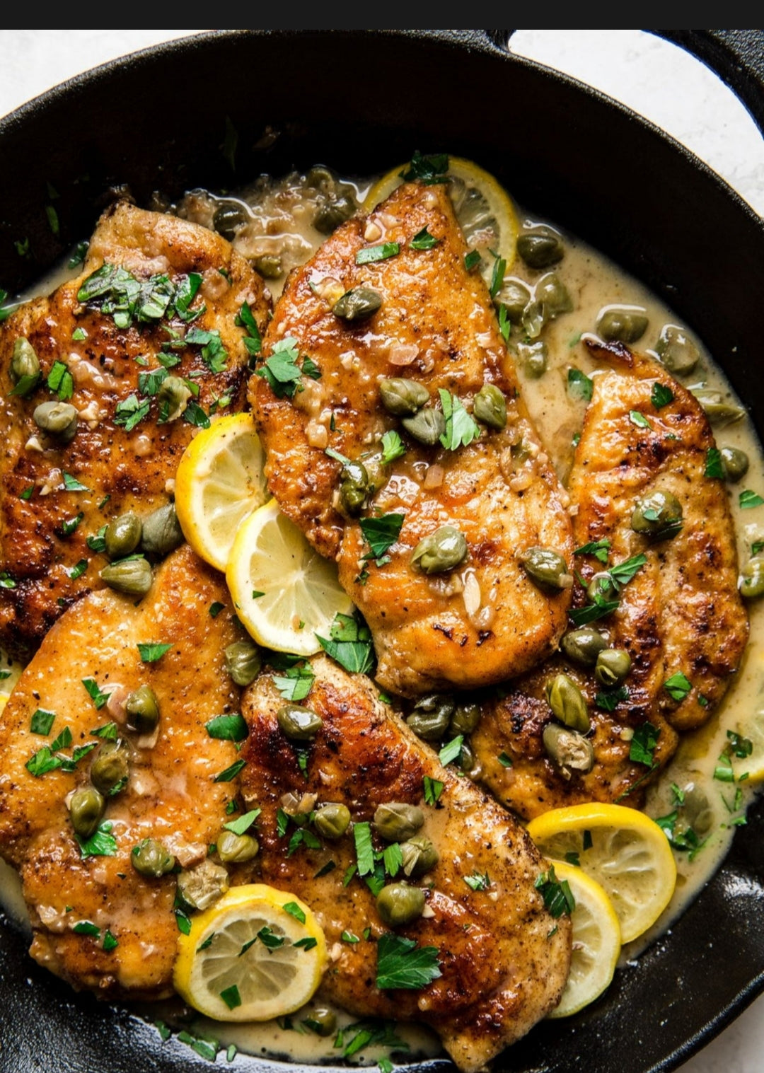 Garlic Butter & Chive Chicken ~ Includes Starch & two Veggies (Frozen Meal)
