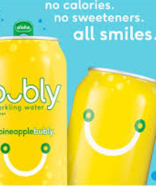 Pineapple Bubly water