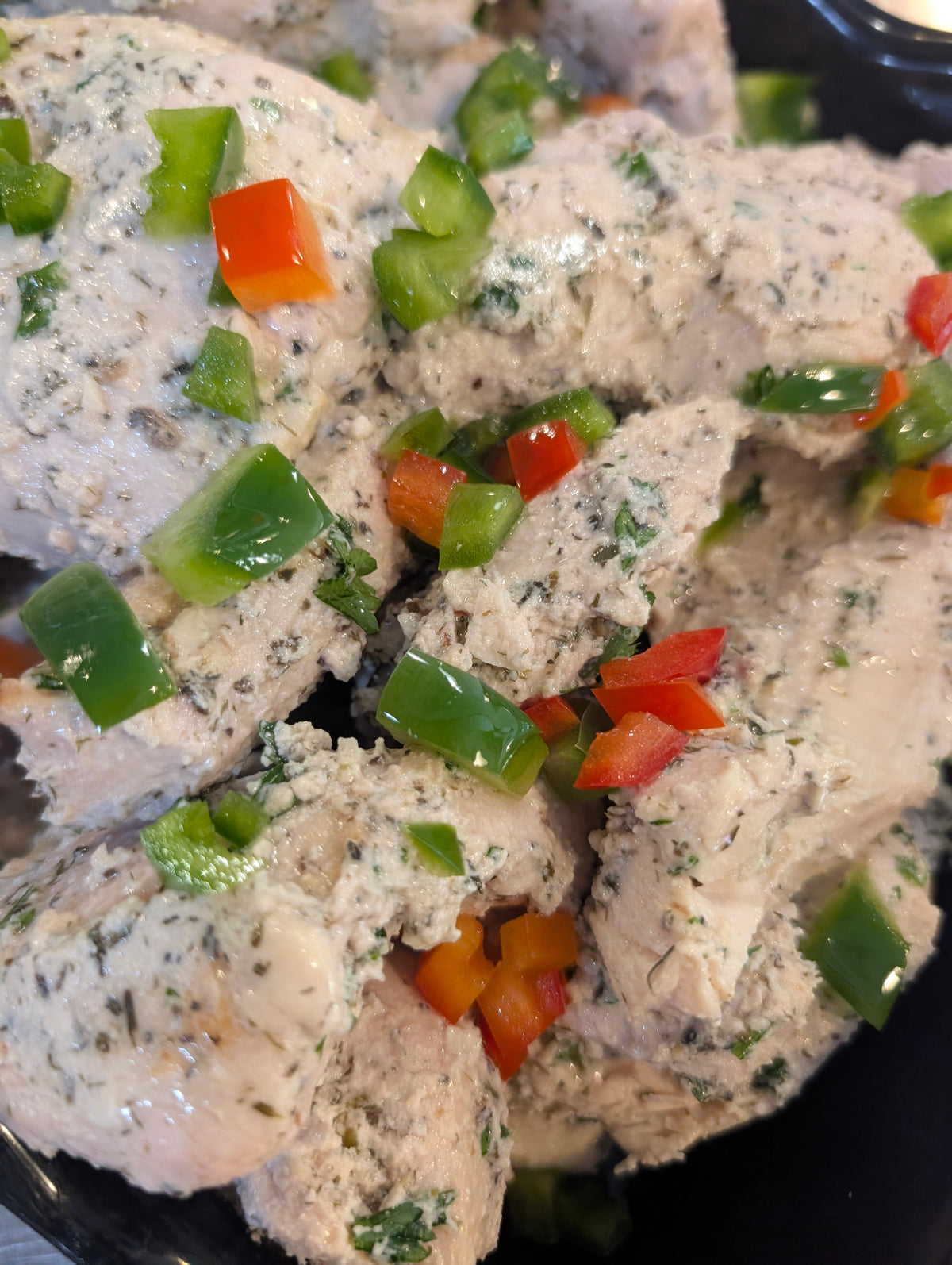 Greek Style Marinated Chicken ~ Includes Starch & Veggies (Frozen Meal)