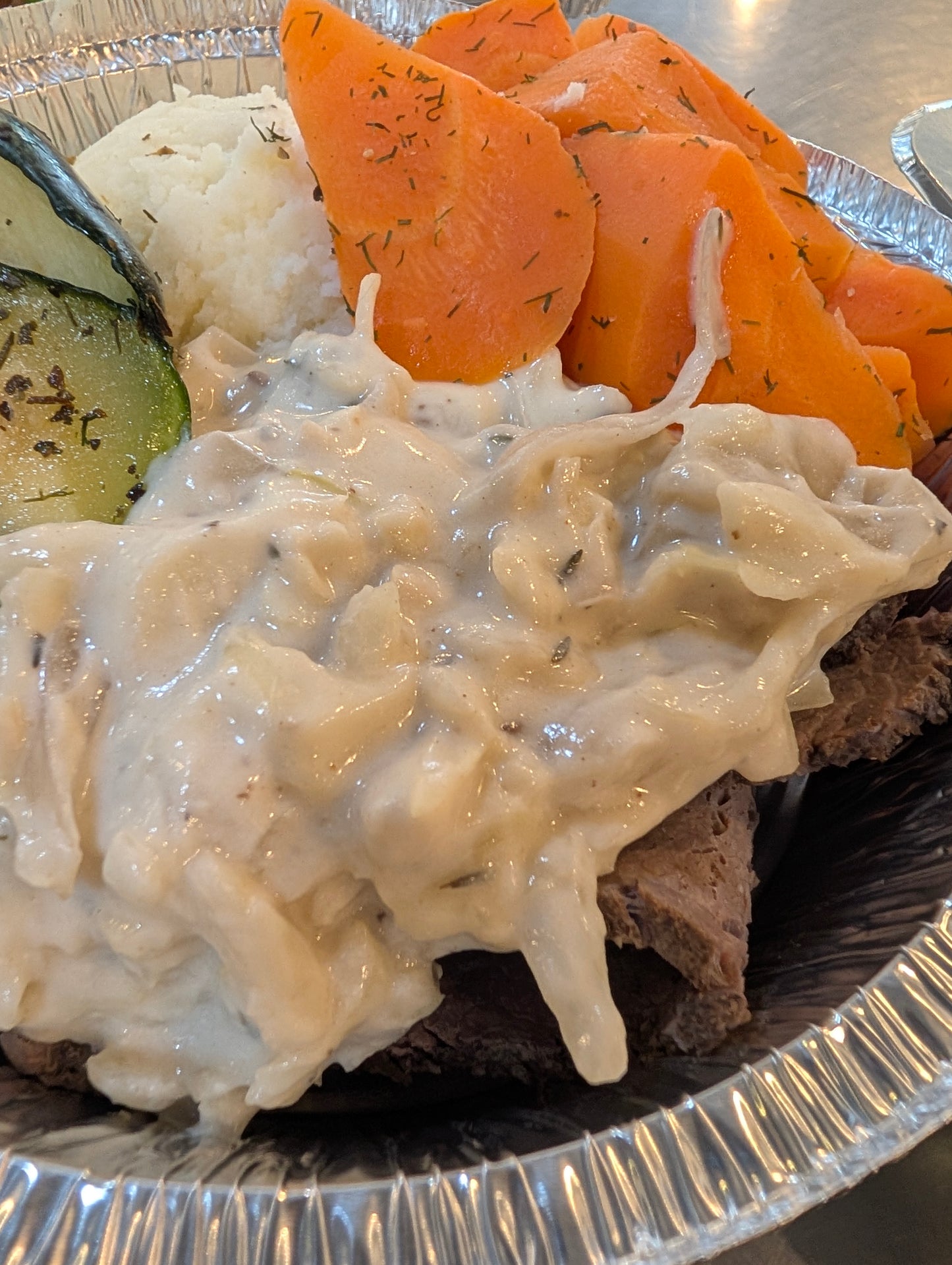 Corned Beef & Cabbage  (Frozen Meal) )