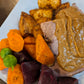 Beef Pot Roast ~ Includes Starch & Two Veggies (Frozen Meal)