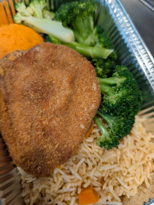 Chicken Kiev (Garlic Butter Stuffed ) includes Veggies & Starch