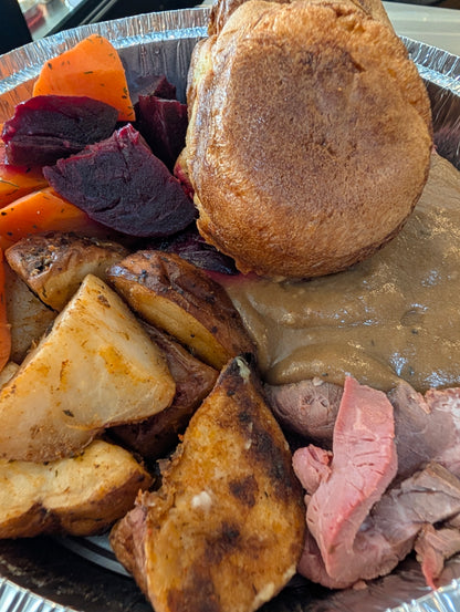 Roast Beef Dinner Includes Yorkie Starch & Two Veggies (Frozen Meal)