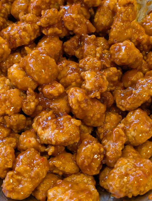 Sweet & Sour Boneless Pork Dry Rib Bites- Includes Starch and Veggies (Frozen Meal)