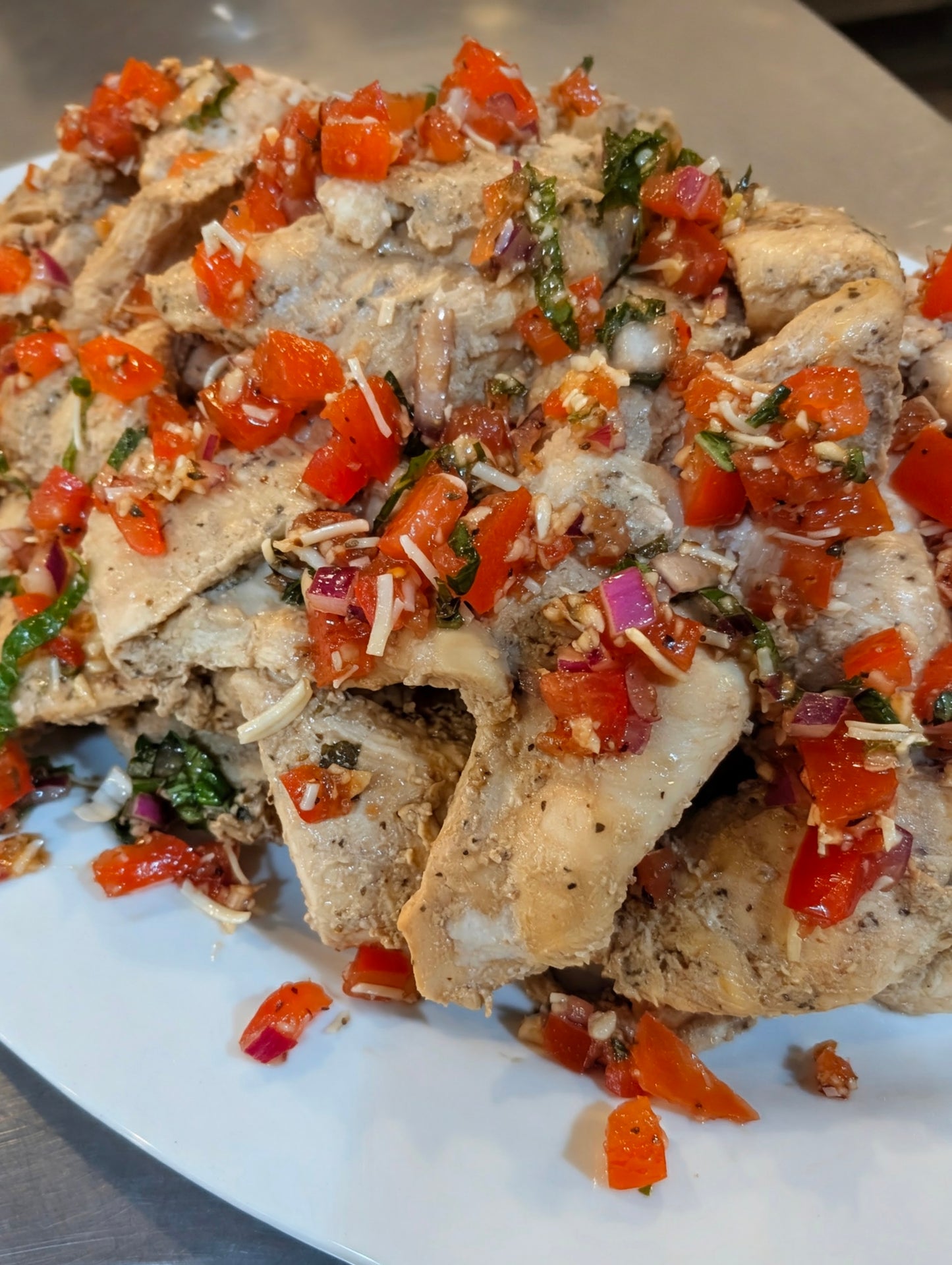 Bruschetta Chicken~ Includes Starch & Veggies (Frozen Meal)