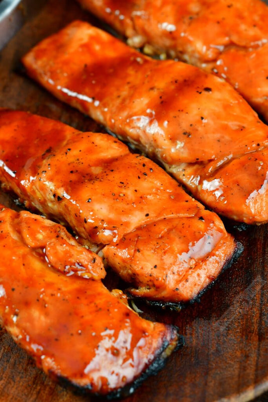 BBQ Salmon ~ Includes Starch & Veggies (Frozen Meal)