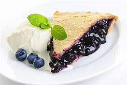 Blueberry Pie - Slice