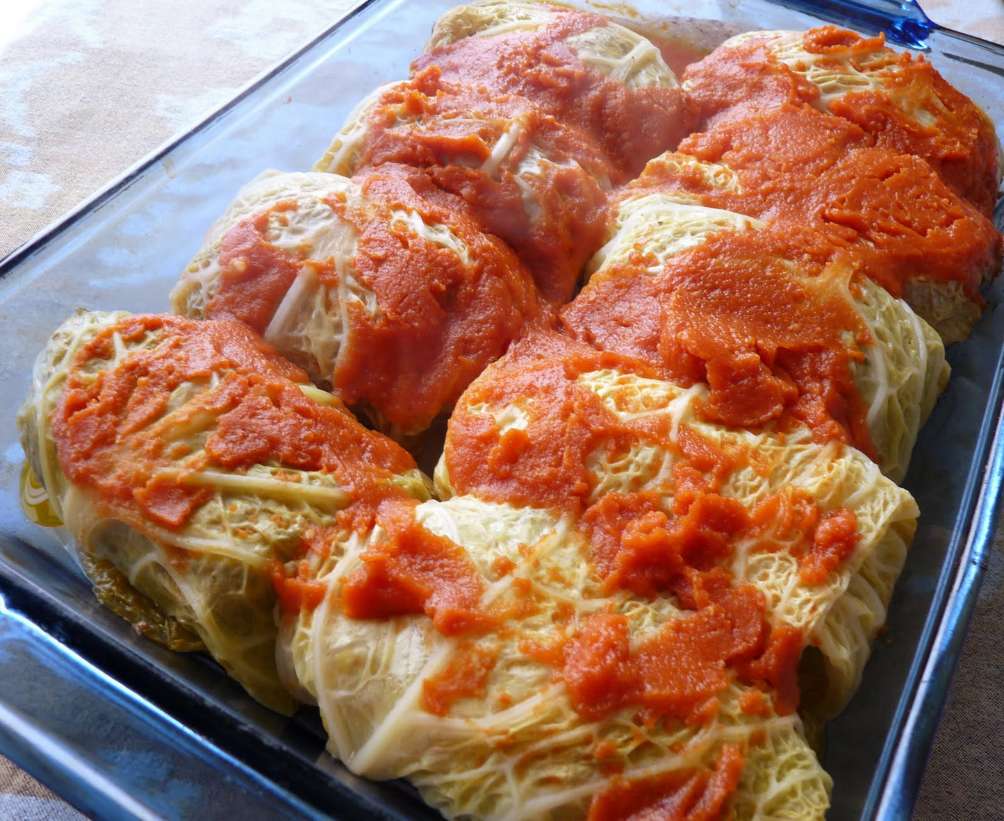 Beef Cabbage Rolls ~ Includes Starch & Two Veggies (Frozen Meal)