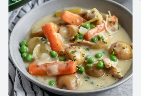 Hearty Turkey Stew~ Includes Starch & Veggies (Frozen Meal)