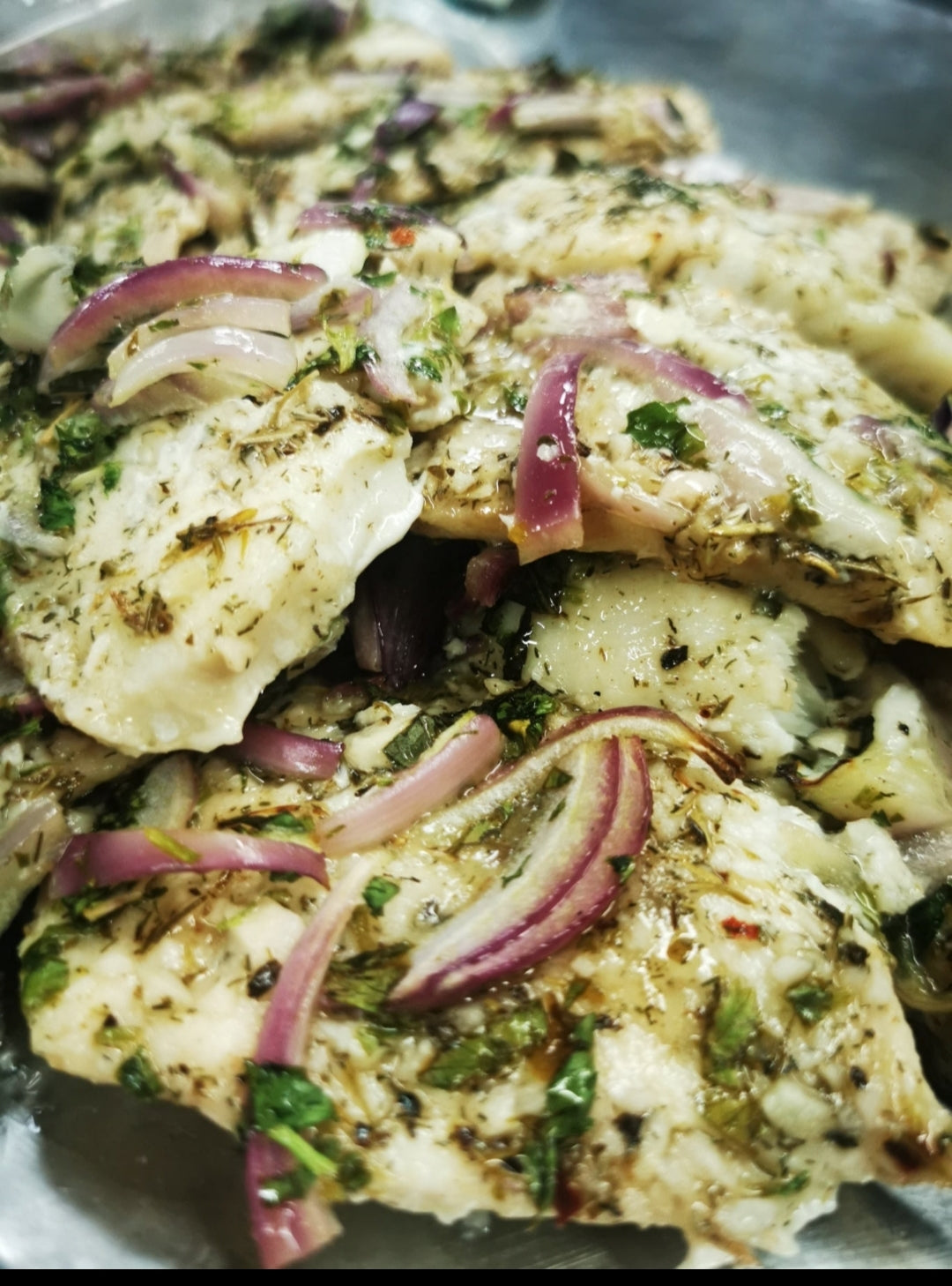 Garlic & Thyme Haddock ~ Includes Starch & Veggies (Frozen Meal)