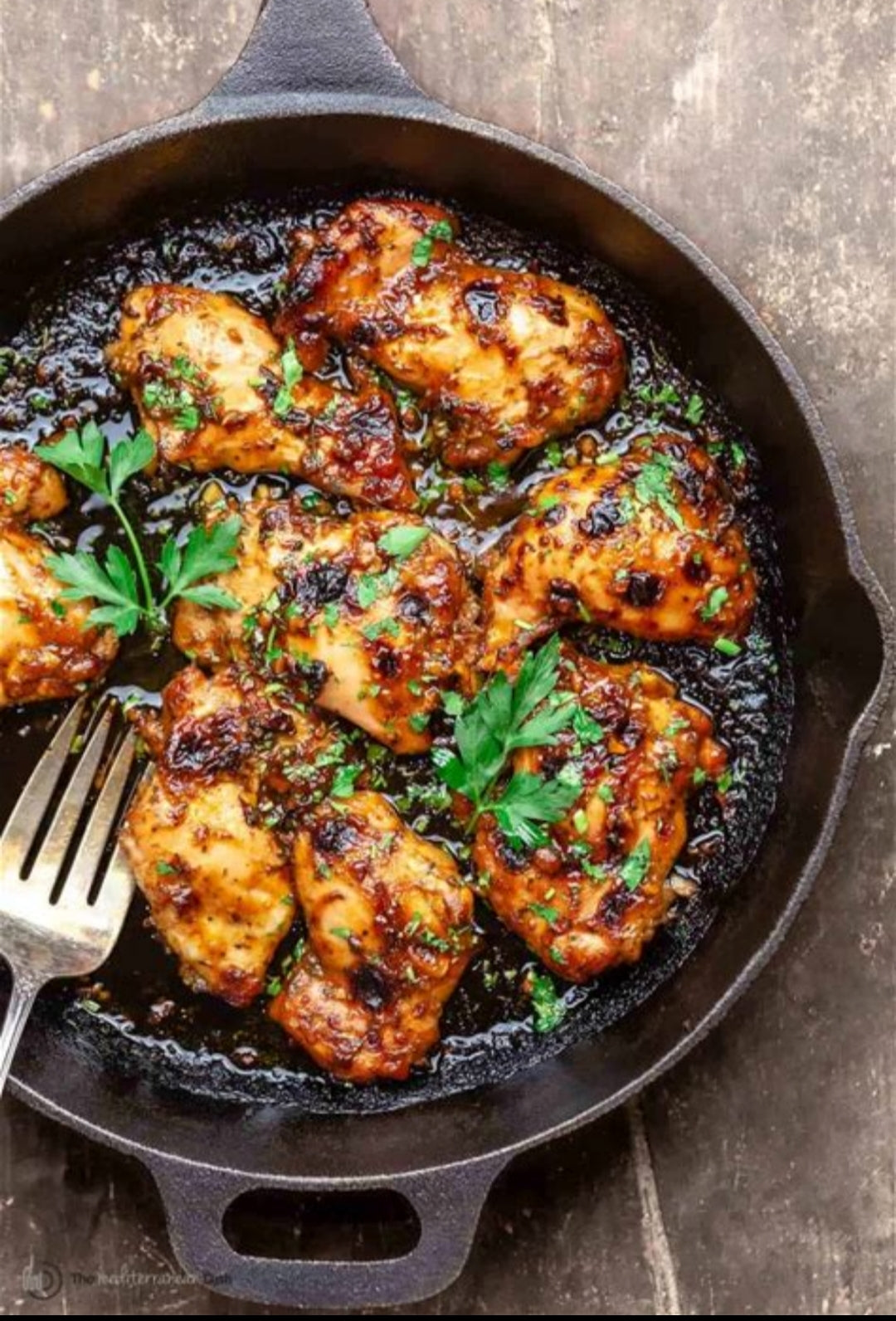 Paprika & Lemon Baked Chicken Thighs ~ Includes Starch & Veggies (Frozen Meal)