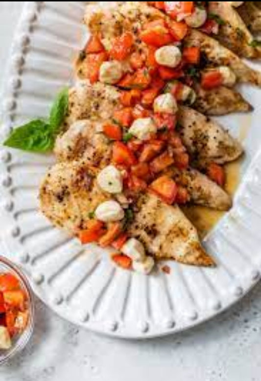 Bruschetta Chicken~ Includes Starch & Veggies (Frozen Meal)