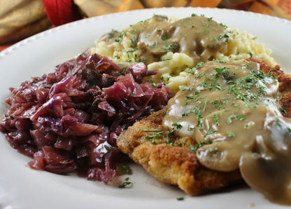 Veal Jaegar Schnitzel